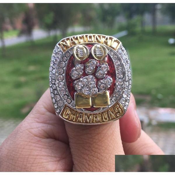 Кольца кластера Real Po Clemson Tigers Final Ncaa National Championship Ring Fan Мужской подарок Оптовая продажа Drop 2023 Сувенир Прямая доставка Jew Dhfrs