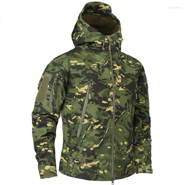 Vestes pour hommes Mege Marque Vêtements Automne Militaire Camouflage Polaire Veste Armée Tactique Multicam Mâle Coupe-Vent