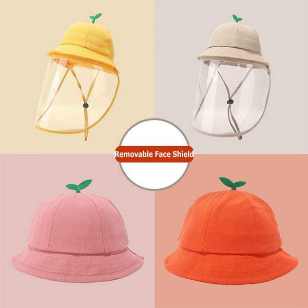 Chapéus Kids Fashion Kids Hat Infant Baby Sun com guarda de proteção contra o vento Protection Bucket Prevention Cap