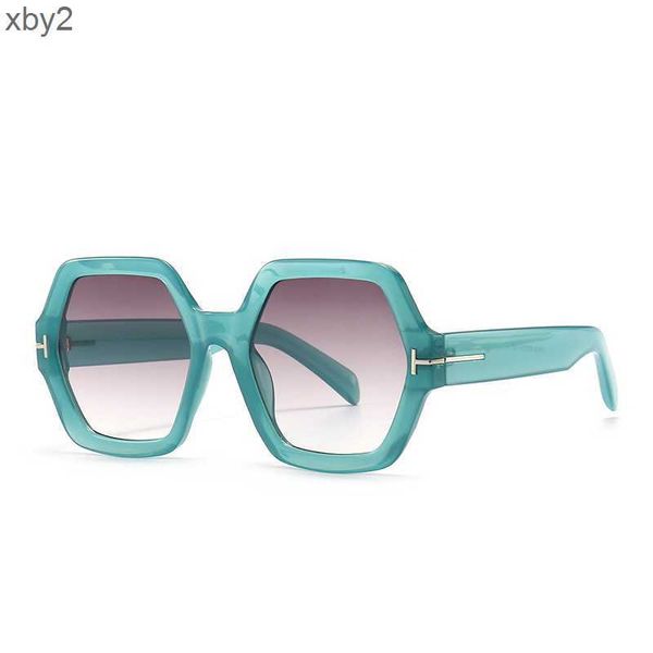 Sonnenbrille H003 moderne geometrische sechseckige Sonnenbrille Fashion Street Shooting Ins Style Poster Sonnenbrille Damen