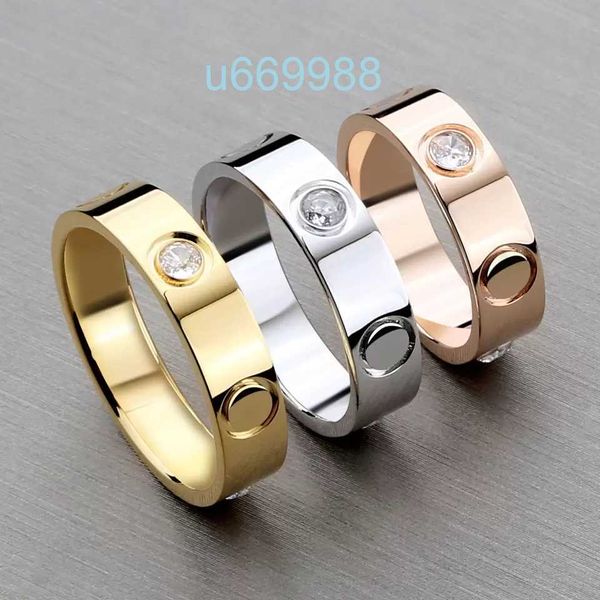 Diamantkristall Luxusmarke Kopie Fingerband Verlobung Mens Promise Edelstahl natürliche Edelsteine Großhandel Schmuck Designer T-Ring für Frauen Hochzeit697A