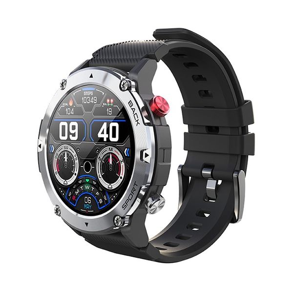 Yeni Erkekler Smartwatch Sports C21, Telefonla 19 Spor Modu IP67 Su Geçirmez Ses Kontrolü Fitness Tracker Bilezik