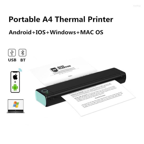 Office File Homeware Homework Test Paper Poptable Inkless HD USB Wireless Bluetooth Mini A4 Thermal Printer