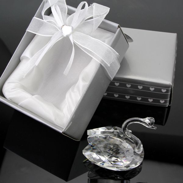 Favorias de casamento exclusivas K9 Crystal Swan Bom para presente de casamento e chuveiro de noiva favorece o chá de bebê para presentes de convidados