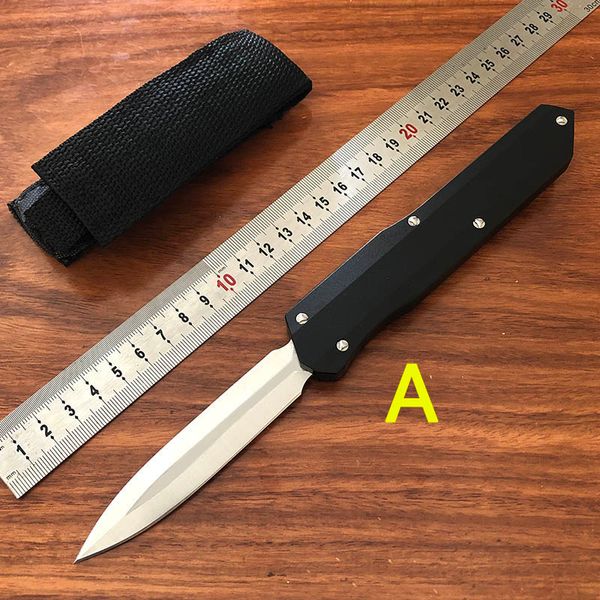 US Style 2 styles A3 Double Action Automatic Pocket Knife Fast Open Outdoor Tactical Self Defense Hunting Auto Survival Knives UT85 UT88 9000 7850 7150 3400 4600 9400