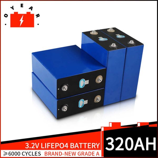 Hot Sale LifePO4 320AH 310AH Grade A LFP Deep Cycle 12V Bateria de íons de lítio para sistemas de armazenamento de energia solar barcos de carrinhos de golfe