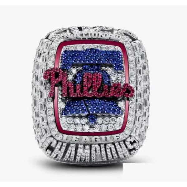 Cluster Ringe 2022 2023 Philadelphia World Series Baseball Team Championship Ring Sport Souvenir Männer Fan Geschenk Großhandel Hip Hop Punk J Dhex7