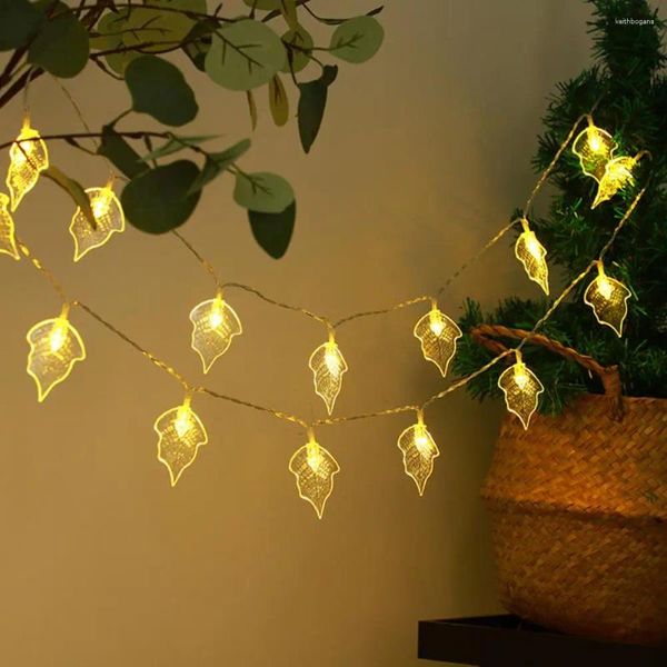 Strings Leaf String Light Festival Lampe Blattförmige dekorative, nicht grelle LED-Partyverzierung mit mehreren Modi