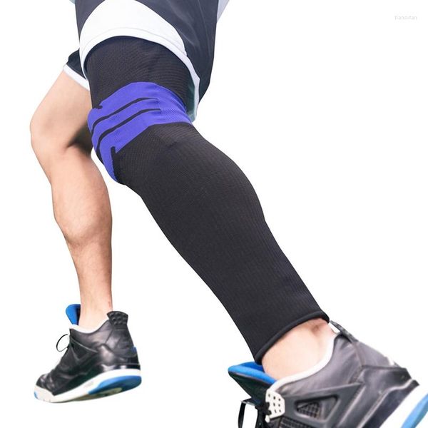 Ginocchiere 1pc Long Running Leg Sleeve Calf Brace Support Protector Ski/Snowboard Sport Kneepad Football Shin Guard