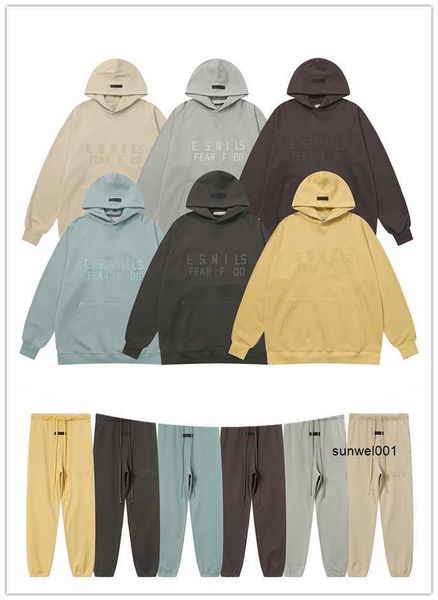 Hoodies dos homens moletons designer masculino tecido de lã nova ameixa roxo azul cinza areia branco ganso amarelo luz preto rua hip hop 100% algodão europeu americano tamanho