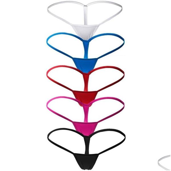 Calcinha 5 Pçs / set Mulheres Meninas Roupa Interior Plana Senhoras Soft Thong Cintura Baixa Transparente Lingerie Com Pérolas Briefs Drop Delivery Baby Ki Dhghe