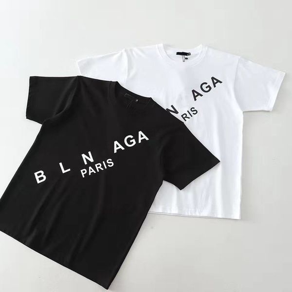 Novo verão masculino masculina letra sólida camiseta impressão masculina largo hip hop de manga curta casual algodão masswear tees 5xl