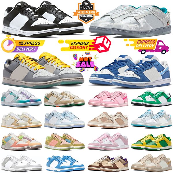 Panda Scarpe casual basse Ice Triple Pink Sblocca il tuo spazio se perso Stadium Green Grey White Bright Side UNC Rose Whisper Argon Lows Sport Uomo Donna Scarpe da ginnastica Sneakers