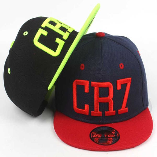Шляпы бренд детские футбольные звезда Роналду CR7 вышивка детская бейсболка шляпа Bone Bods Girls Sportsback Hip-Hop Caps Gorras P230424