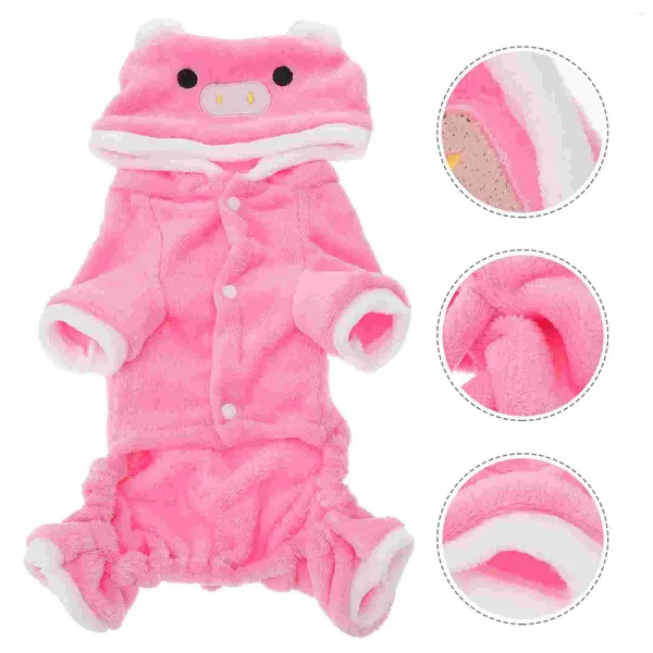 Vestuário de cachorro engraçado roupas de gato de estimação para Halloween Christmas Dress Up Cosplay Rosa - Tamanho L