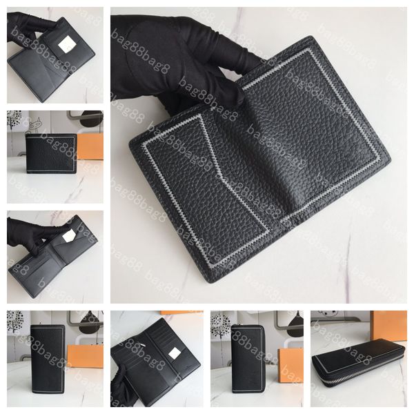 Designers wallet luxurys Uomo Donna Portafogli borse in pelle Borsa classica di alta qualità Portafogli grigio con carattere ricamato