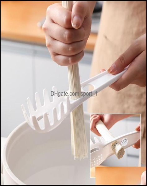 Altri utensili da cucina Multifunzione Server per spaghetti Pasta Forchetta Gadget Resistente al calore Noodle Stir Fry Cucchiaio Colino da cucina Spor7743697