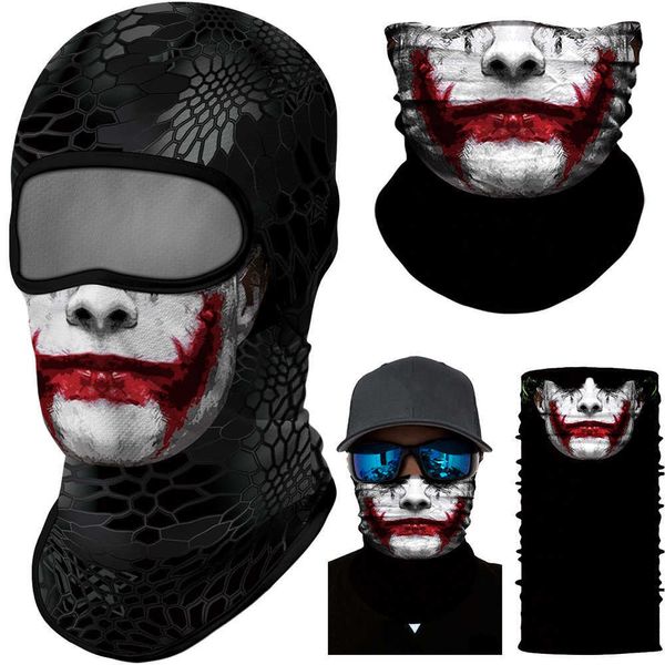 Велосипедные кепки маски Balaclava Bandana Joker Gaiter Gaiter Gaiter Mask Mask Mask Sarves Sarff