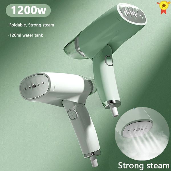 Irons Steamers Genggam 1200W Garmen Kuat Portabel 30 Detik Mesin setrika uap Panas cepat untuk perjalanan rumah 230425