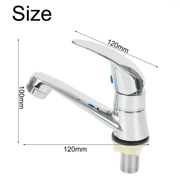 Torneiras de pia do banheiro Peças da bacia da marca da marca Tap Tap Taucet Mixer Cold Water Handel Hold Holdre Zinc Chrome