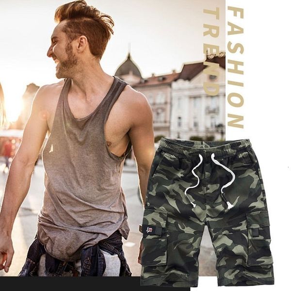 Herren-Shorts Sommer-Herren-Cargo-Shorts lässige taktische Jogger-Shorts mit mehreren Taschen locker sitzende Shorts Outdoor-Sport-Shorts 230425