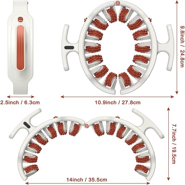 Massaggiatori Massaggiatori per gambe Rullo massaggiante circolare per muscoli della vita e dei glutei pinza per gambe circolare femminile Strumento per massaggio alto tubo da stufa 23042