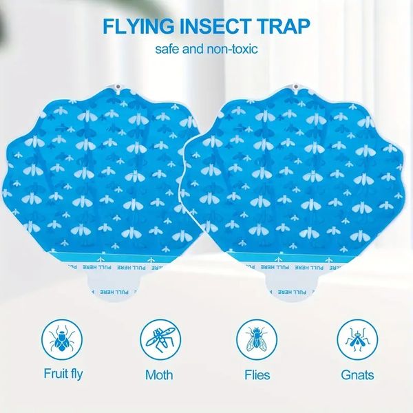 2 pezzi, elimina istantaneamente gli insetti volanti con la trappola per mosche plug-in HU002: perfetta per camera da letto, cucina e ufficio!