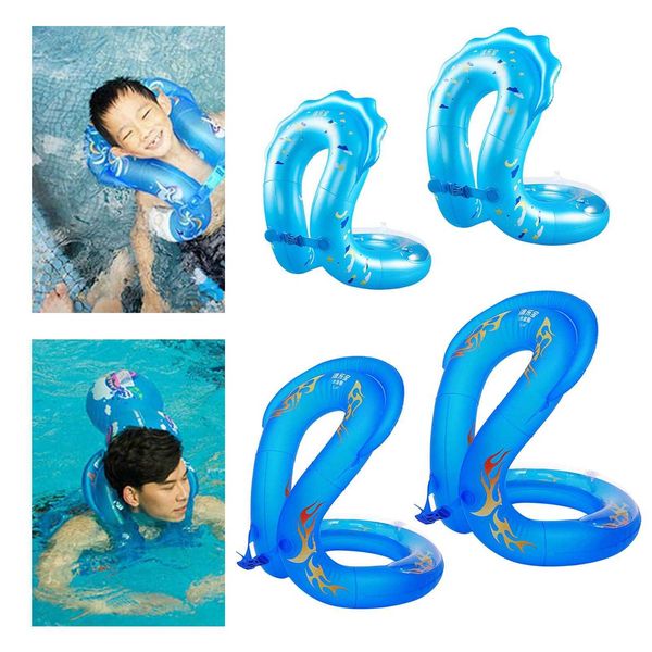 Schwimmweste-Bojen-Hals-Ring-Sicherheits-Schwimmen-Ring-aufblasbarer sich hin- und herbewegender Swimmingpool-Ring-Baby-Erwachsen-Schwimmer-Kreis J230424