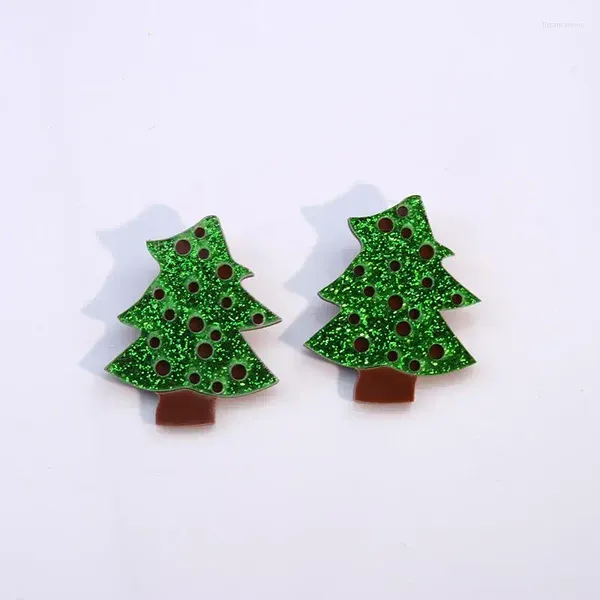 Dangle brincos 2023 bonito árvore de natal bonecos de neve drangle para meninas estudantes moda manguito charme jóias