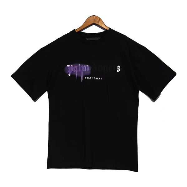 S4 New Mens Tir Sirl City Letters Limited Letters Black Purple White Rosa Amarelo Mulheres Vermelhas com a mesma camiseta casual All-Match Trendência S-XL