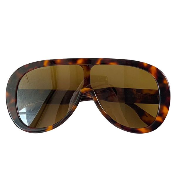 Máscara de tamanho grande máscara de máscara de sol G1175S Tortoisshell Acetato Frame Estrutura feminina Designer Eyewear LA MODO MODO Óculos de sol UV400 óculos de proteção com estojo de veludo