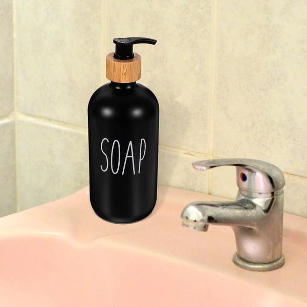 Dispenser di sapone liquido Dispenser di lozioni per il bagno di casa in bottiglia Pompa Shampoo Contenitore riutilizzabile Uso di vetro Liquido per il lavaggio delle mani