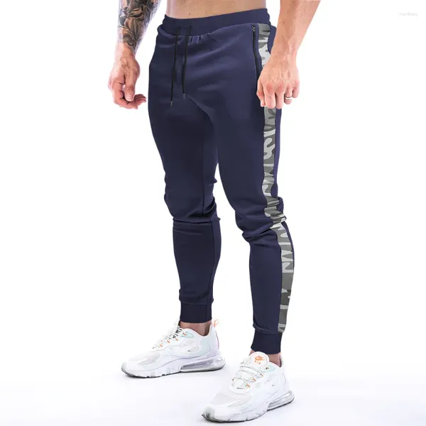 Pantaloni da uomo Pantaloni da jogging in cotone Allenamento da uomo Pantaloni sportivi da corsa autunnali Pantaloni skinny da palestra Pantaloni da allenamento fitness Sport maschile