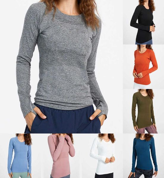 -12 Yoga-Damen tragen Swiftly Tech Damen-Sport-T-Shirts mit langen Ärmeln, T-Shirts, feuchtigkeitsableitende, gestrickte, hochelastische Fitness-Workout-Kleidung9227723