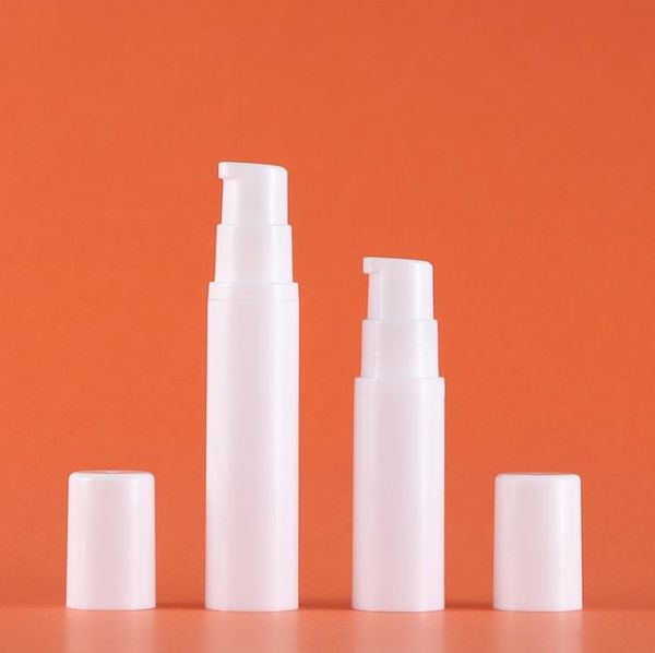 5ml 10ml bottiglia di crema per pompa per lozione senz'aria bianca vuota per uso cosmetico fiale di profumo per spruzzatore di plastica SN4131