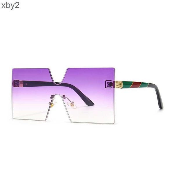 Sonnenbrille 1204 Temperament quadratische Sonnenbrille 2022 neue Damen koreanische Version Netz rot große Rahmen Sonnenbrille Damen Farbverlaufsbrille Damen