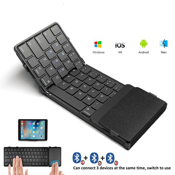 Tastatur-Maus-Kombinationen MISSGOAL Lipat Nirkabel Ibrani Korea Rusia dengan Bluetooth Dapat Diisi Ulang Daya für Tablet Ipad 230425