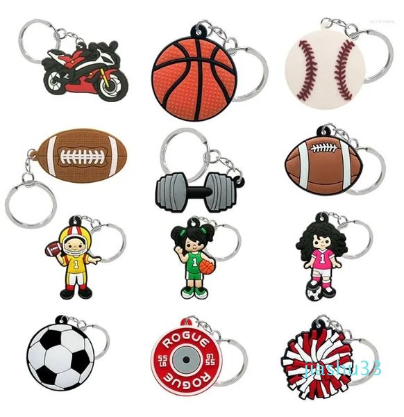 Chaveiros 5 Keychain Sports Series Basquete Futebol Rugby Futebol Chaveiro Personalizado Chaveiro Lembrança de Casamento Acessórios de Carro