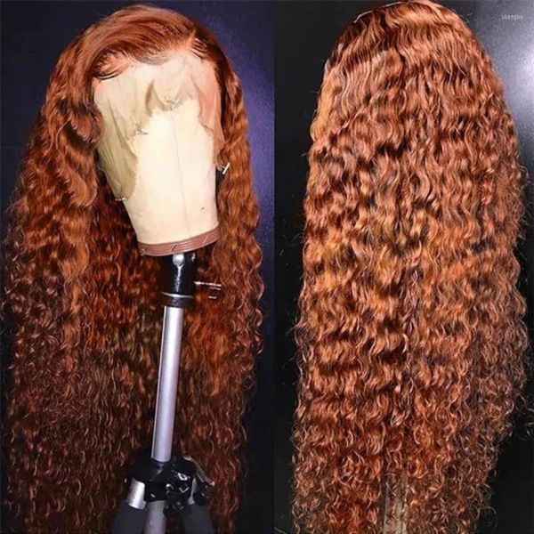 Red Red Afro Afro Curly Lace Fronte