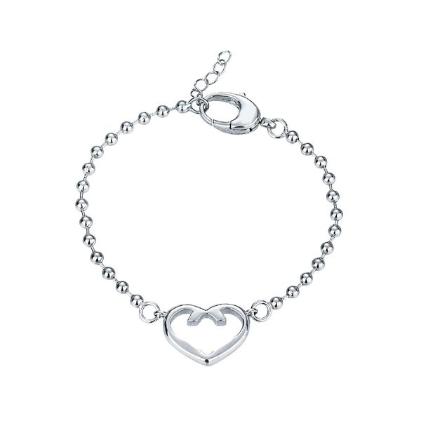 Braccialetto di design da donna Bracciale con ciondolo portafortuna Love Trendy Fashion Argento sterling 925 Gioielleria raffinata Temperamento elegante Versatile Livello superiore