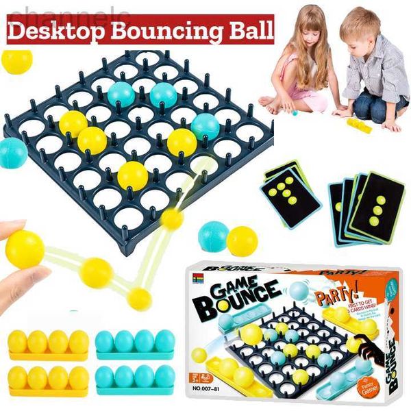 Brettspiele NEU Jumping Ball Table Bounce Off Activate Kid Family and Party Desktop Hüpfendes Spielzeug-Geschenkset