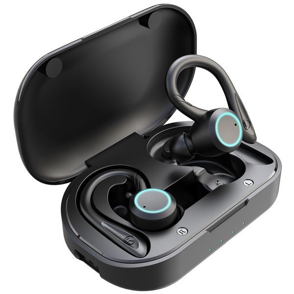 TWS Bluetooth-Kopfhörer Kabelloser Stereo-Bluetooth-Kopfhörer mit Ohrbügel-Touch-Control-Noise-Cancelling-Outdoor-Sport-Headset