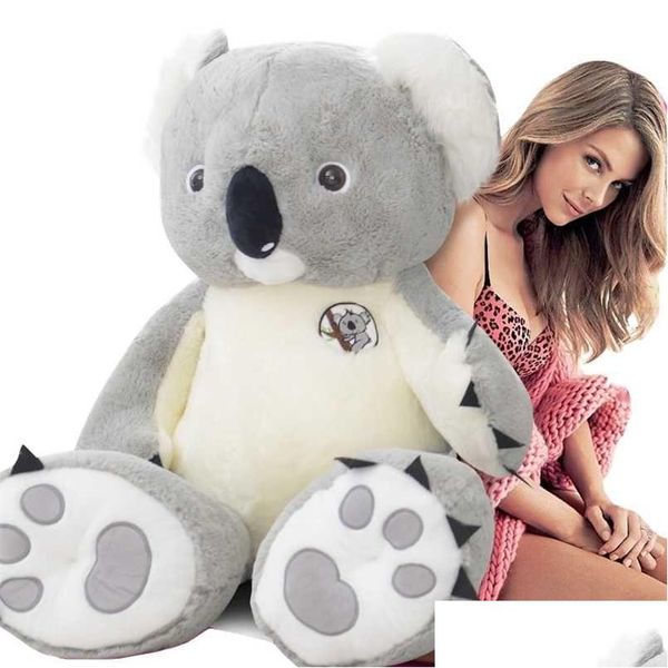 Bonecas de pelúcia 100-80cm grande nt austrália koala brinquedo de pelúcia macio urso boneca brinquedos crianças juguetes para meninas presente de aniversário 220119 gota de dhx4z