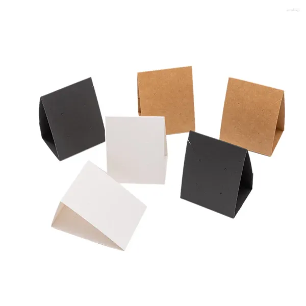 Pochettes à bijoux 10pcs cartes de boucle d'oreille debout pour vendre des supports de carton d'affichage de collier bricolage montre emballage fournitures pour petites entreprises