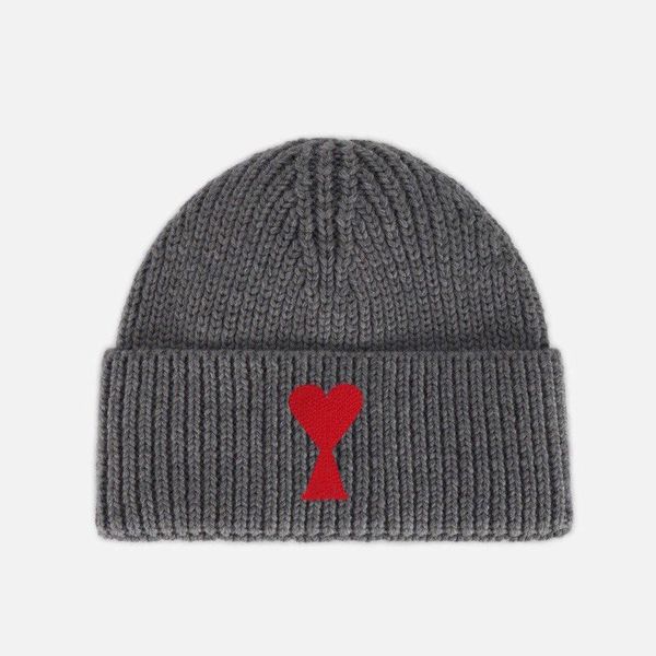 Morbidi cappelli firmati Amis per berretto da uomo invernale caldo abbigliamento confortevole gorras grigio blu signore accessori moda cofano di lusso unici ga050