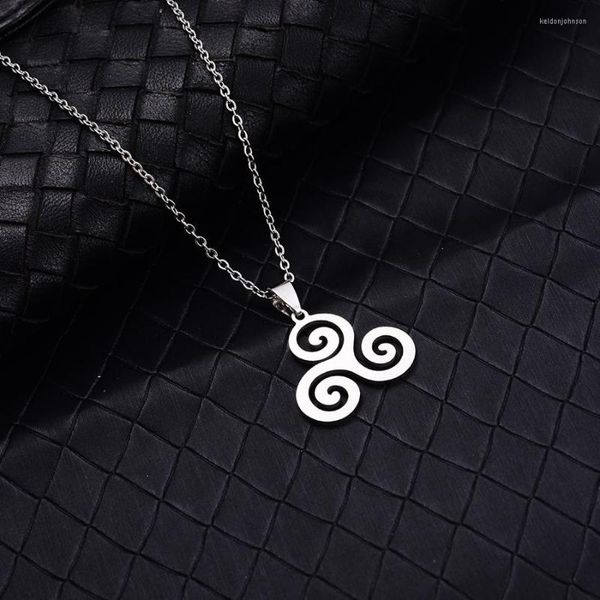 Anhänger Halsketten Edelstahl Teen Of Wolf Symbol Halskette Männer Frauen hochglanzpoliert nie verblassen Anti-Allergie Gliederkette Anhänger Geschenk