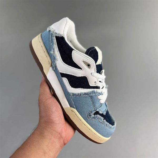 uomo donna scarpe da ginnastica casual scarpe da basket sportive stivali caldi invernali per il tempo libero scarpe da skateboard fend maschio femmina coppie più nuovo maglia di pelle bianco denim marrone blu