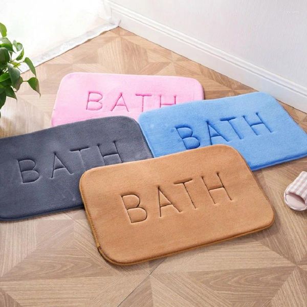 Tappeti Tappetino da bagno assorbente Tappeto in memory foam Tappeto da bagno antiscivolo Tappetino da bagno laterale Tappetino per doccia Zerbino per WC