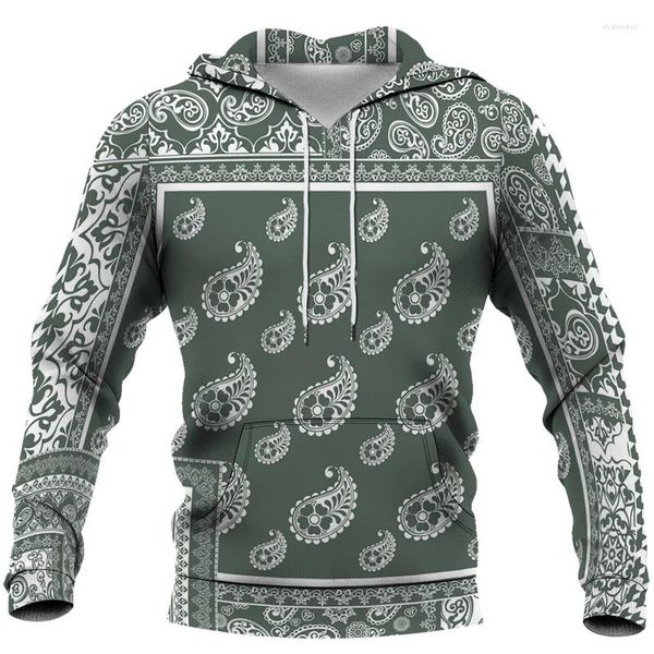 Hoodies masculinos colorido paisley gráfico agasalho caju floral impressão homens mulheres estilo vintage moletom com capuz masculino pulôver roupas