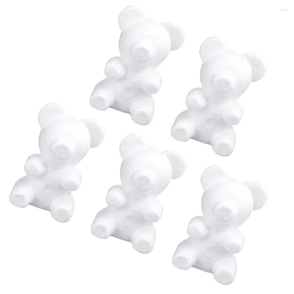 Flores decorativas 5 PCs Poliestireno formas de bolo Ornamento Modelagem